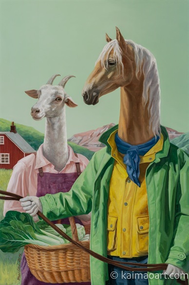 高等动物之动物农庄的马与羊